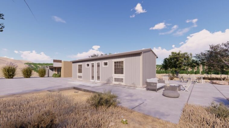 grey container home